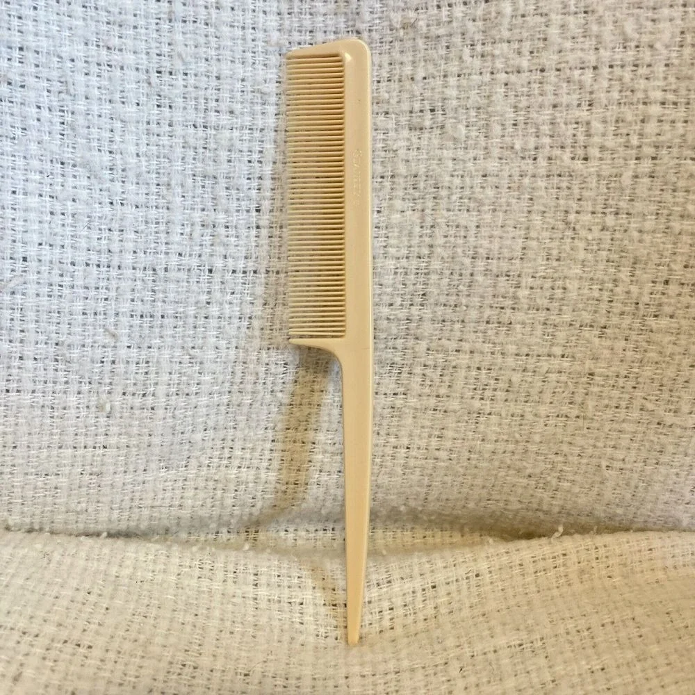 Vintage Stanley Hair Comb Set Cream Durable‎ Nylon to Style Detangle Unbreakable